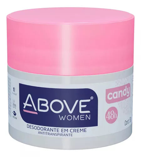 Desodorante Creme Above Women Candy 50g Fragrância Suave
